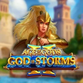 Age Of The Gods: God Of Storms 2 logo by Playtech Vipzino Casino
