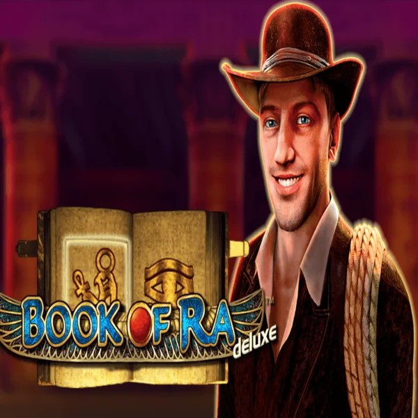 Book of Ra Deluxe logo by Novomatic Vipzino Casino