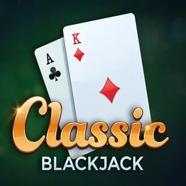 Classic Blackjack slot logo by Red Tiger Gaming at Vipzino Casino